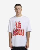 Jordan AJ5 Fire Red T-Shirt IQ6956-100 White 1