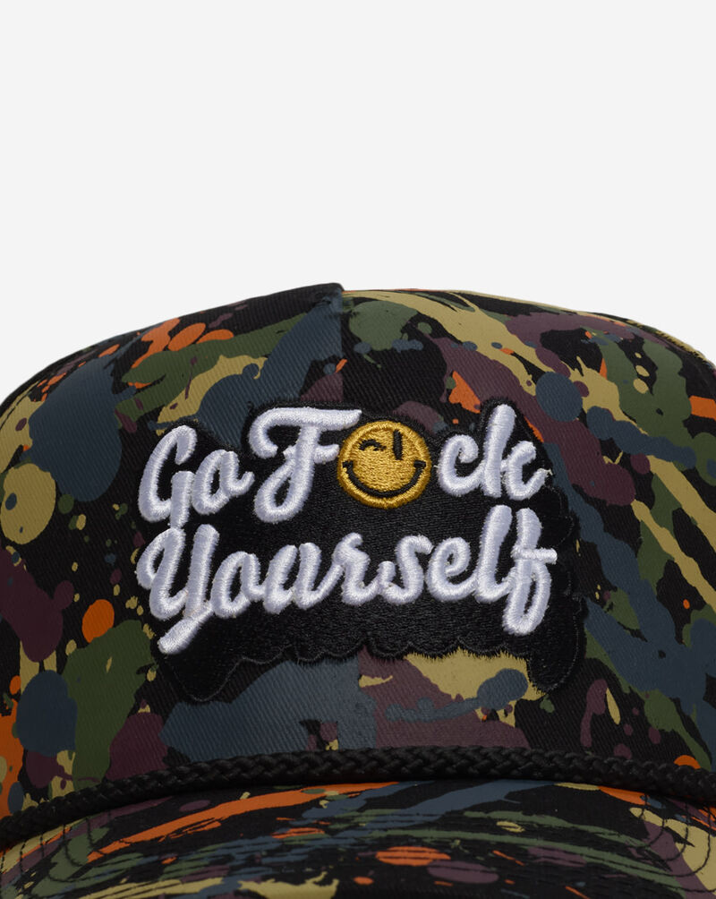 Field Grade Go F Yourself Splatter Twill Trucker Hat 1005099 Black 2