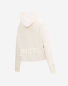 New York Knicks Neutral Cropped Pullover Hoodie