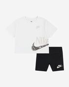 Nike Toddler Wild Flower Boxy Kids T-Shirt and Shorts Set 36M927-023 Black 1