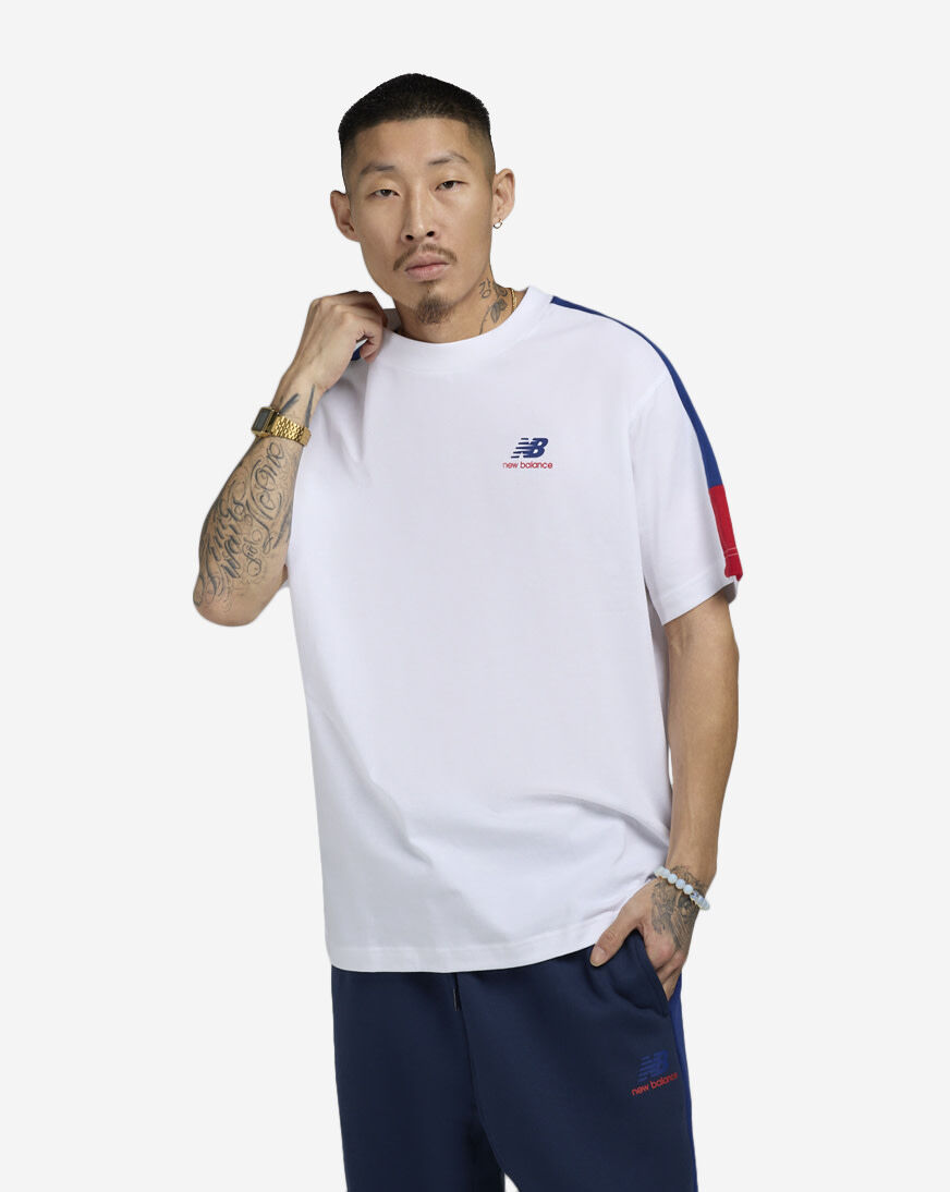 完売‼️ JD UMAA TEE/WHITE/NAVY Sade Shop New Balance Classics Graphic Tee MT43526-NNY white
