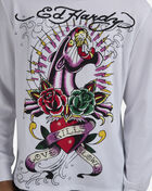 Ed Hardy Panther Rose Thermal Top EHMT1401-5-WHT White 3