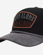 Field Grade Born Alone Twill Suede Trucker Hat 1005045 Black 2