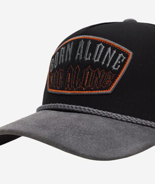 Born Alone Twill Suede Trucker Hat