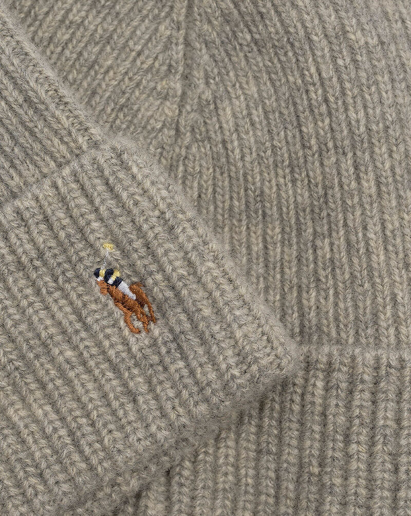 Polo Ralph Lauren Signature Cuff Beanie PC0483-034 Grey 2