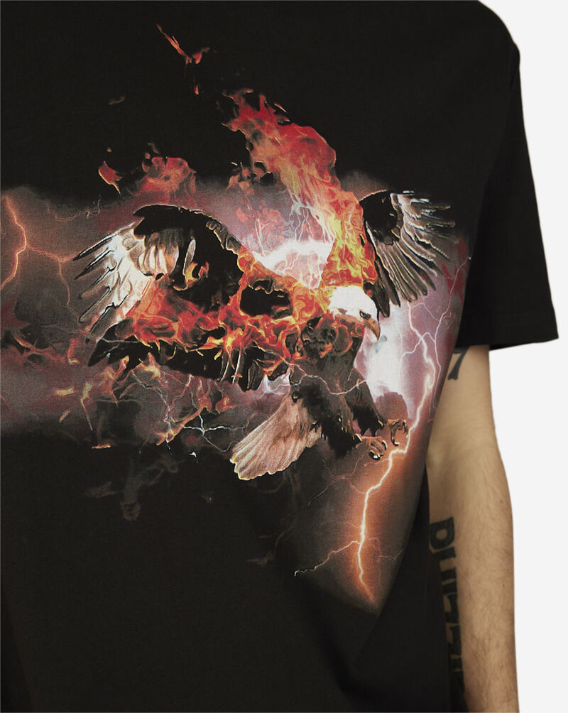 Graphic Tees Eagle Lightening Tee MT1337 Black 3