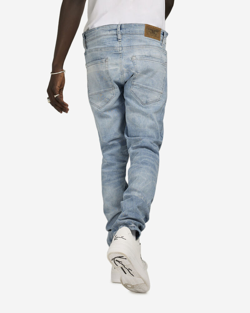 Jordan Craig Distressed Rip and Repair 5-Pocket Jeans JS1217-SKY Blue 2