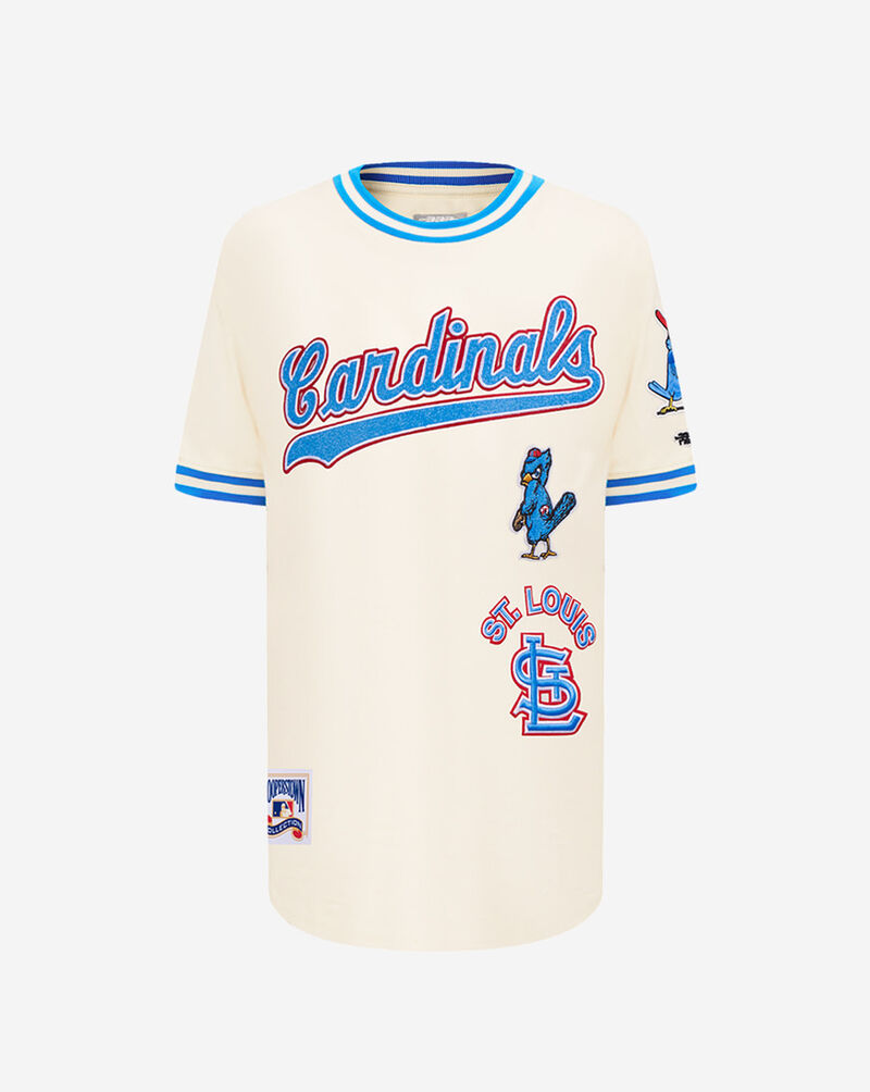 PRO STANDARD Big Boys' St. Louis Cardinals Retro Short Sleeve Classic Striped Tee LSCB1315094-EUN cream 1