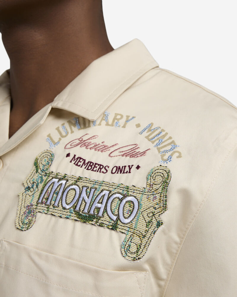 Smoke Rise Tapestry Woven Short Sleeve Shirt WH25199SNZ-ECR cream 3