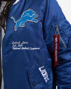 New Era Alpha Industries Detroit Lions Bomber Jacket 60684090 Blue 3