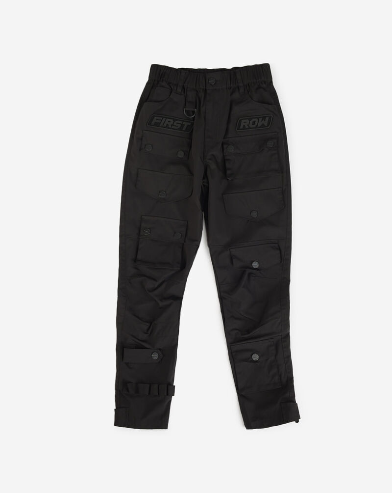 First Row Grade School Utility Cargo Pants FRBP3008S Black 1