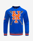 PRO STANDARD New York Mets Mash Up Rib Fleece Crewneck  LNM5314671-ROR Blue 1