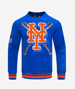 New York Mets Mash Up Rib Fleece Crewneck 