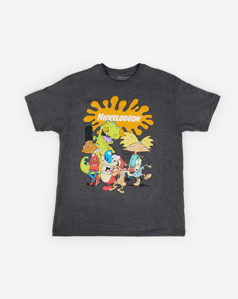 Graphic Tees Grade School Nickelodeon Tee NKSBS11 Grey 1