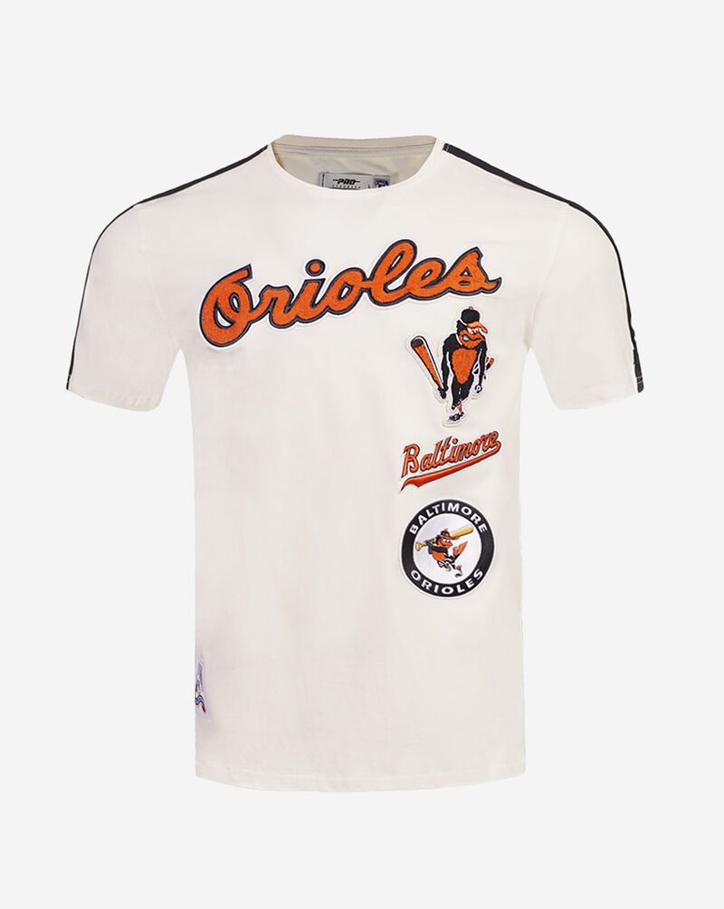 PRO STANDARD Baltimore Orioles Retro Classic Striped Tee LBO135488-EBK cream 1
