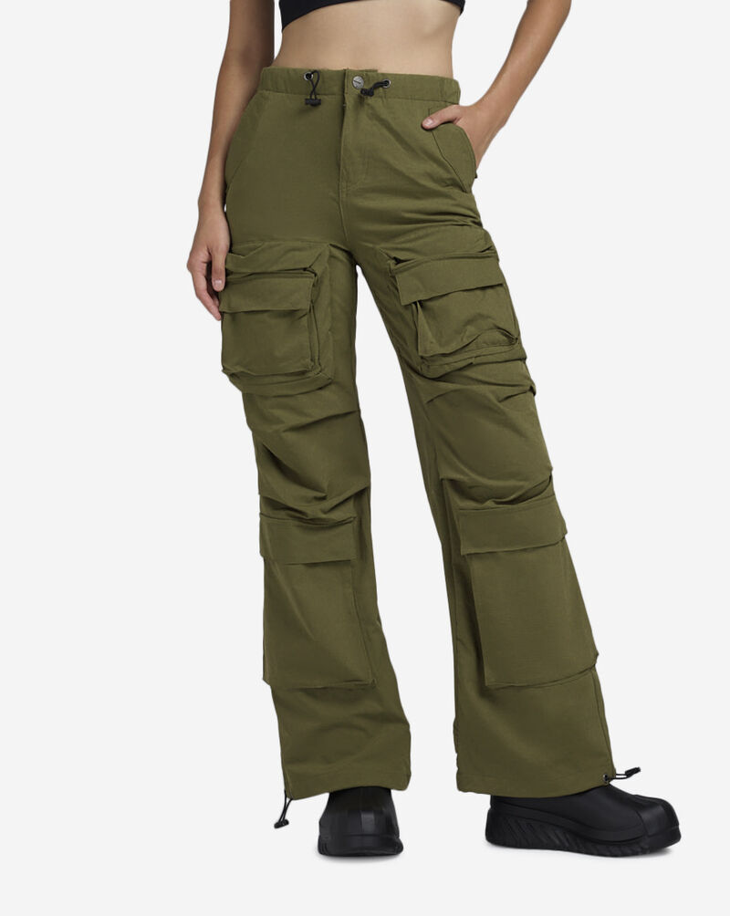 First Row Nylon Cargo Pants FRLP3009SN-OLI Green 1