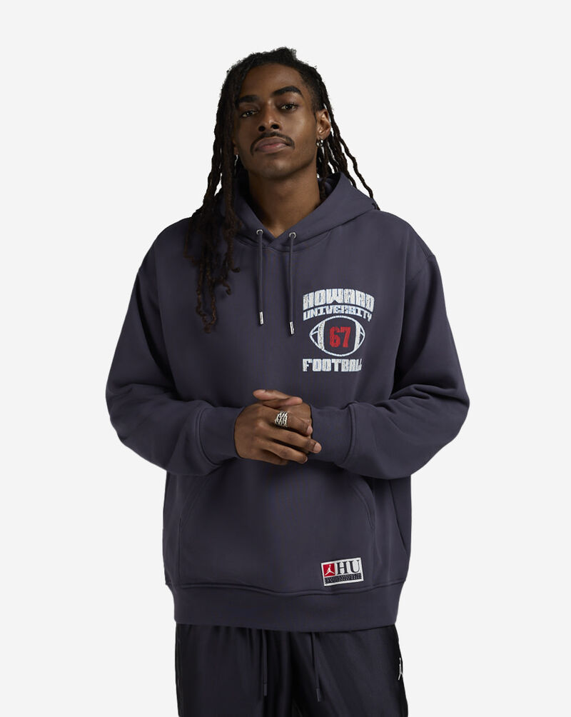 Jordan MVP Fleece Howard University Pullover Hoodie IH0543-015 Grey 1