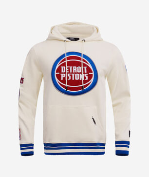 Detroit Pistons Retro Classic Fleece Pull Over Hoodie