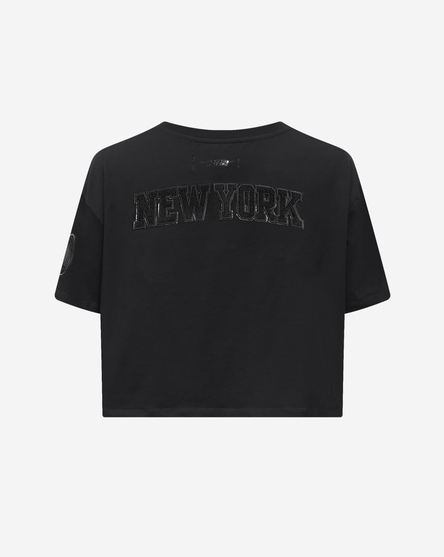 Shop PRO STANDARD New York Knicks Triple Black Classic Boxy Tee