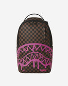 Pink Check Drip Backpack