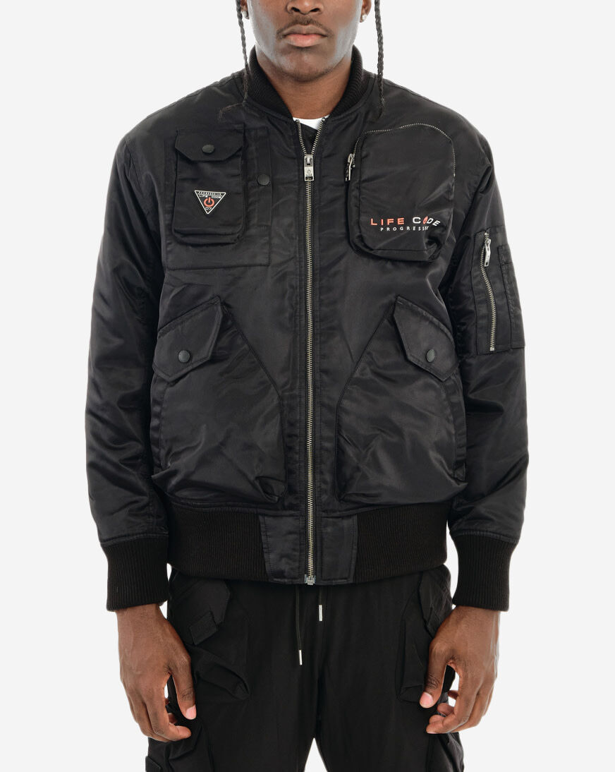 Shop Life Code Bomber Jacket 23J40-BK black | SNIPES USA