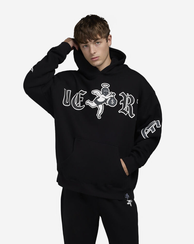 Hasta Muerte Motivated Letters Hoodie HMMOTIVATEDHD-BLK Black 1