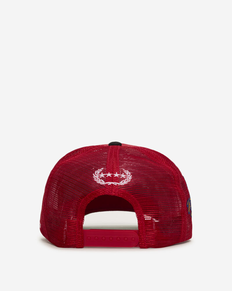 Field Grade No F*cks Given Twill Mesh Back Trucker Hat 1005217 Red 3