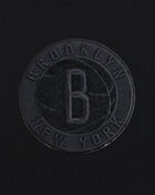 Brooklyn Nets Triple Black Cropped Pullover Hoodie