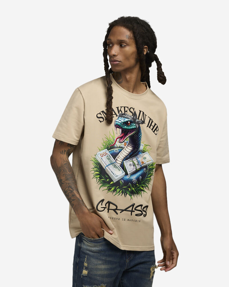 STREETZ IS WATCHIN Snake In The Grass Tee SIW516104-TAU Beige 1