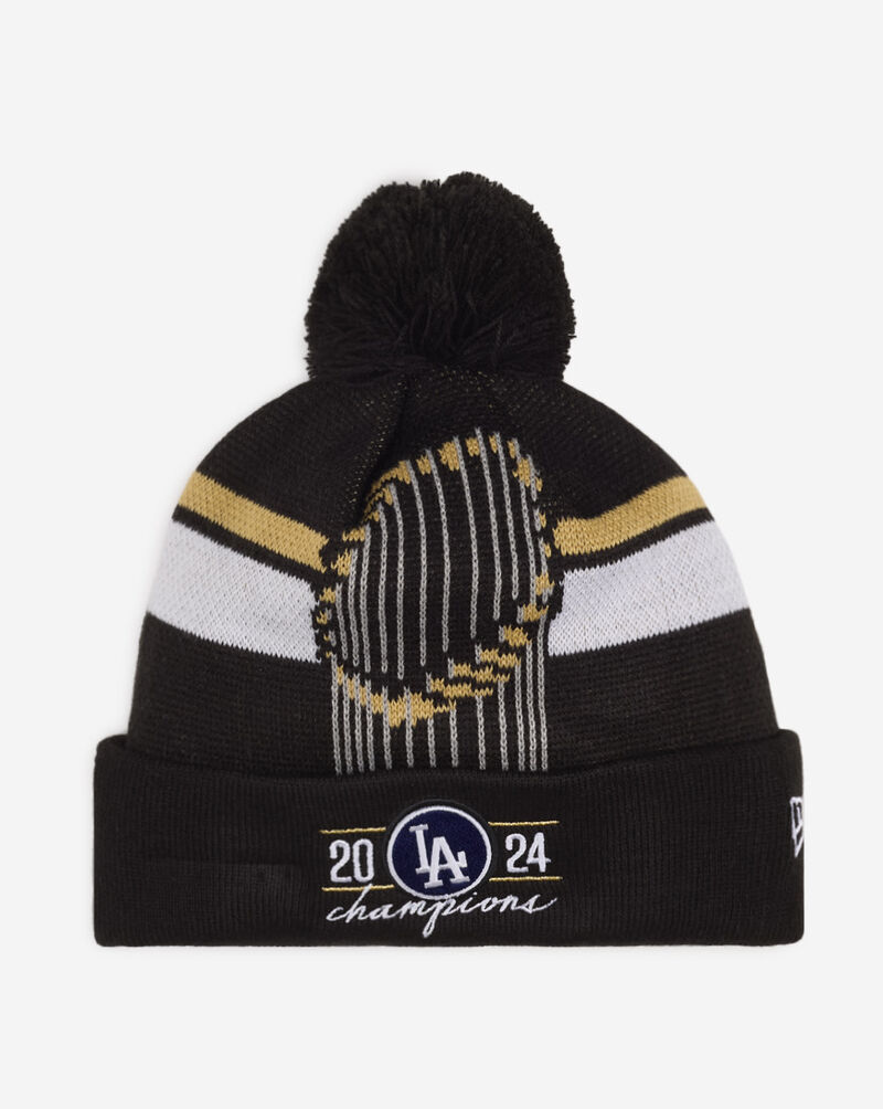 New Era Los Angeles Dodgers World Series Knit Beanie 14517983 Black 1