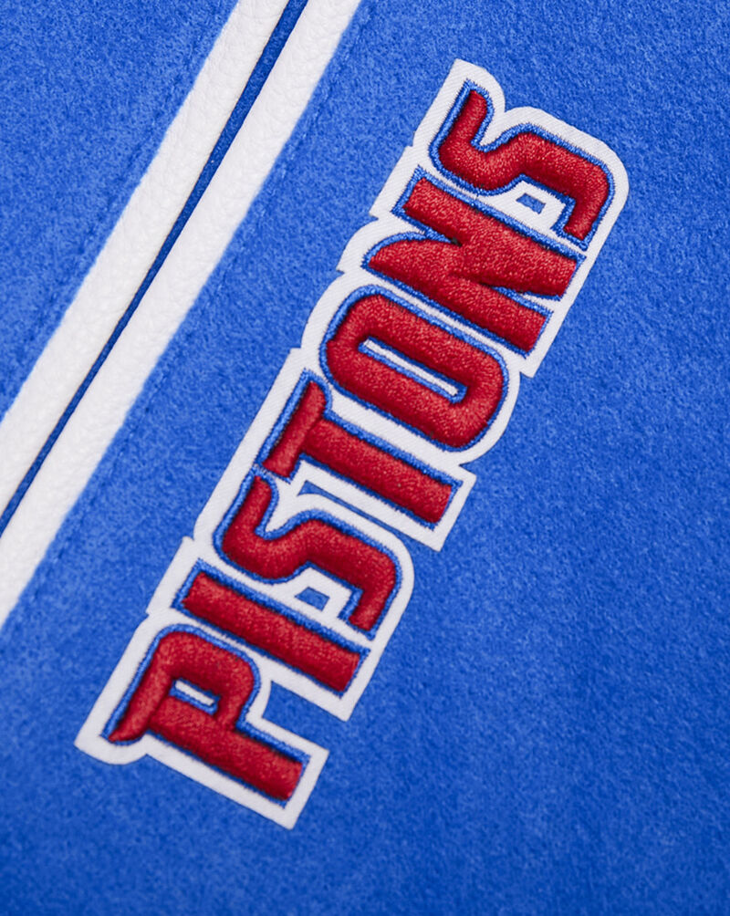 PRO STANDARD Detroit Pistons Retro Classic Rib Wool Varsity Jacket BDP656057-RYR Blue 4