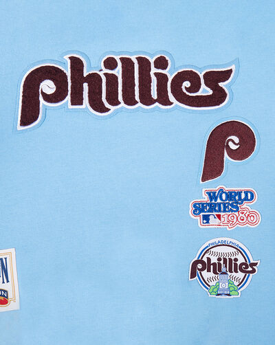 Big Girls' Philadelphia Phillies Retro Classic Rib Fleece Crewneck