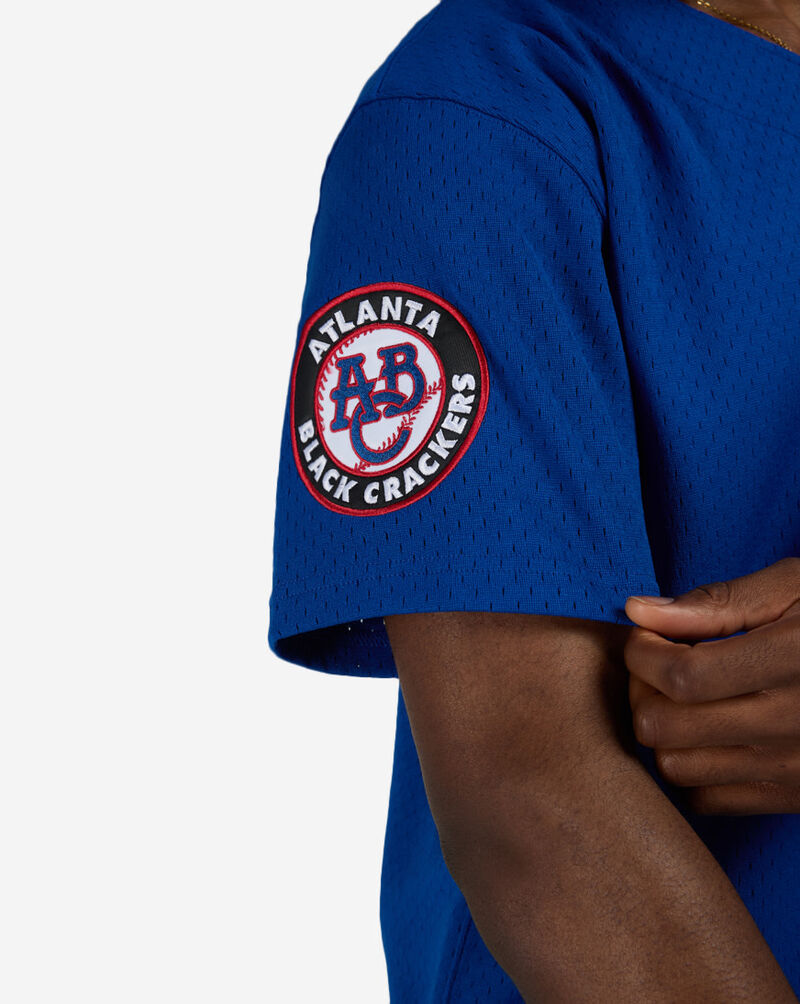 Mitchell  Ness Atlanta Black Crackers Ronald Acu&ntilde;a Jr. Authentic Batting Practice Jersey JY19320-ABCDKRY Blue 5