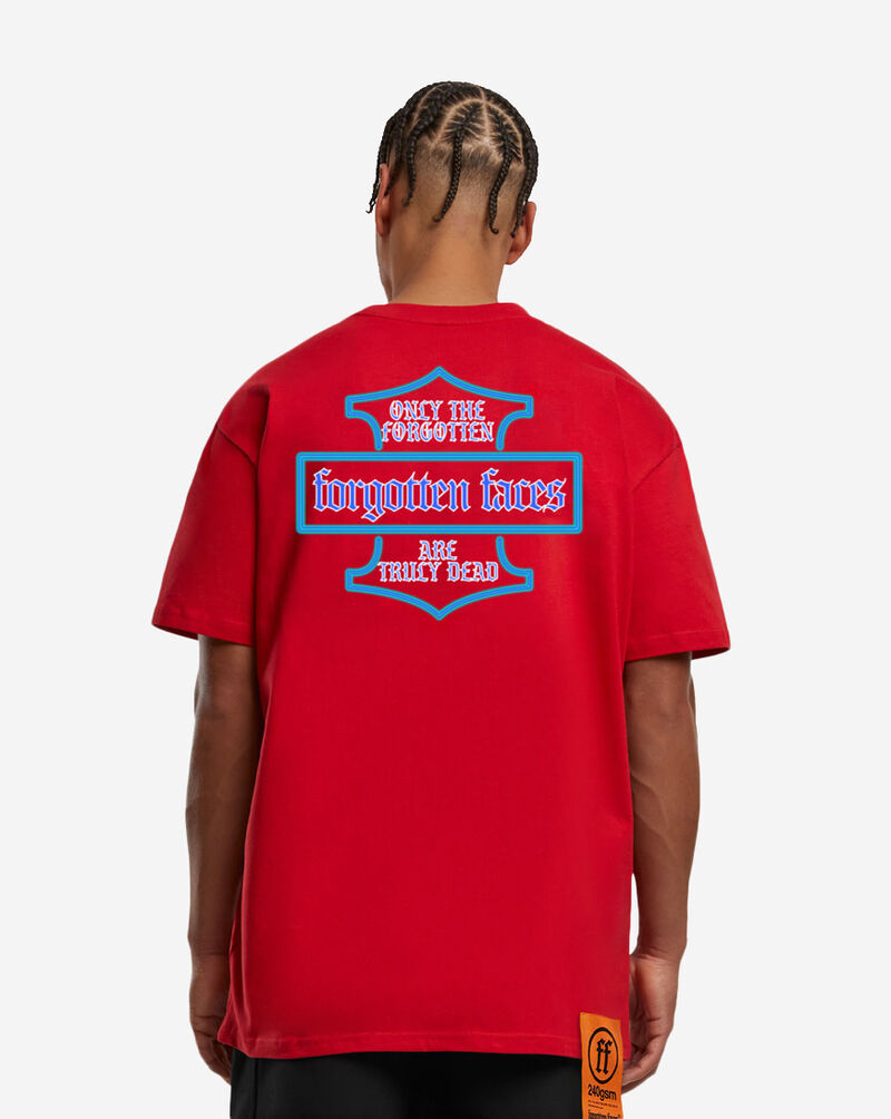 Forgotten Faces Forgotten Hawk Python Tee FOFUS163-00491 Red 2