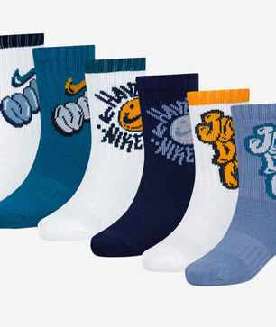 Little Kids' 6PK Dri-FIT "Have a Nike Day" Graphic Crew Socks (5-7) 