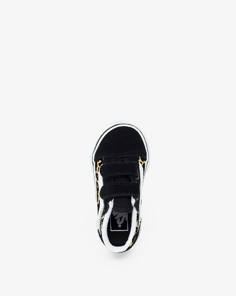 Vans Toddler Old Skool V Flocked Leopard VN000D3YABS Black 5