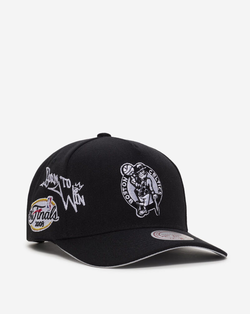 Mitchell  Ness Boston Celtics Home Of Pro Pinch Fit Snapback Hat HP10055-BCEBLCK Black 1