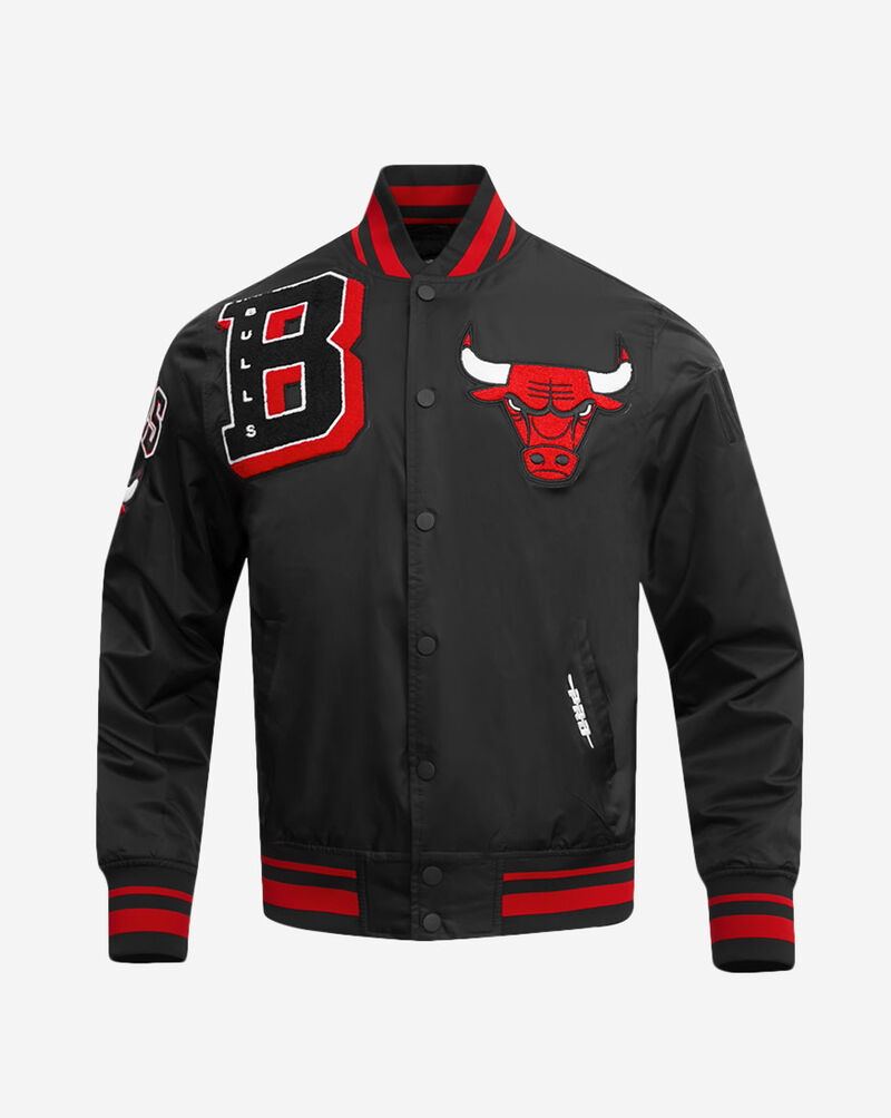 PRO STANDARD Chicago Bulls Mash Up Rib Satin Jacket BCB6515749-BRK Black 1