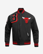 PRO STANDARD Chicago Bulls Mash Up Rib Satin Jacket BCB6515749-BRK Black 1