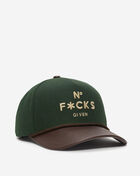 No F's Given Twill Leather Trucker Hat