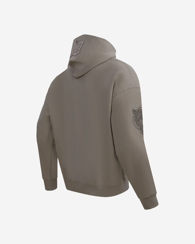 PRO STANDARD Detroit Tigers Neutral Drop Shoulder Fleece Pull Over Hoodie LDT537628-DKT Brown 3