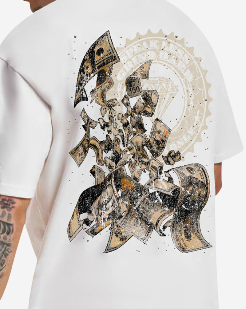 Mister Tee Speak Less Grind hard Hands Tee MTUS591-2-00220 White 4