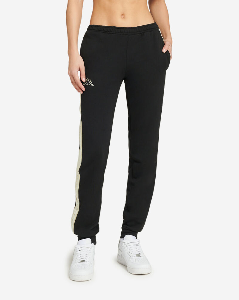 Kappa Logo Tape Edda Fleece Pants 381E75W-A11 Black 1