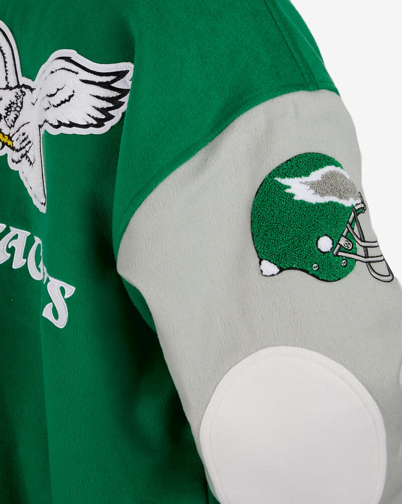 Mitchell & Ness NFL Philadelphia Eagles Varsity Jacket OJBF7004-PEAYYPPPGNGY Green 6