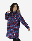 PRO STANDARD Philadelphia 76ers Plaid Shacket BP7U513533-RMR Blue 3