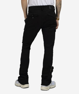 Stacked Herringbone Twill Cargo Pant