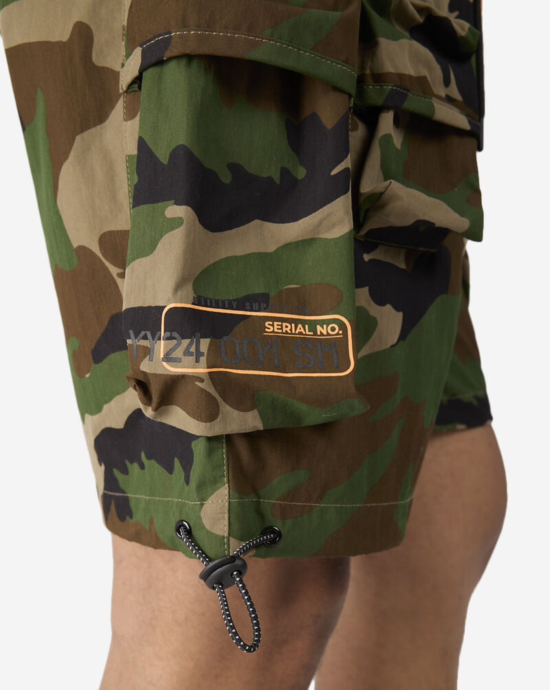 Smoke Rise Nylon Cargo Shorts WS24288SN-CAM Camo 3