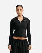 Nike NSW Chill Knit Tight Mod-Cropped Long-Sleeve Lace Top IM8389-010 Black 1
