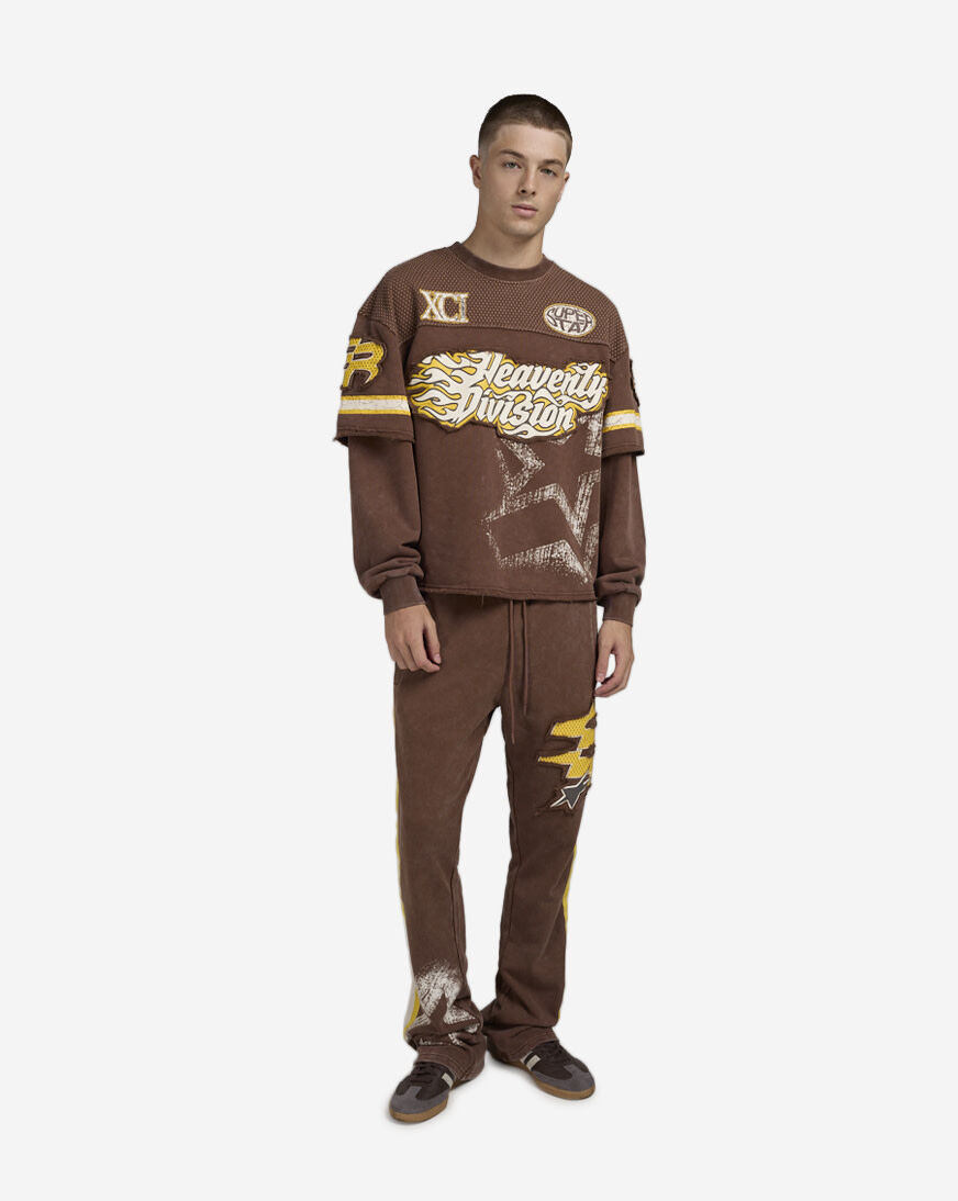 Shop Smoke Rise Division 2 Fer Crewneck FO25355SNZ-MUS brown