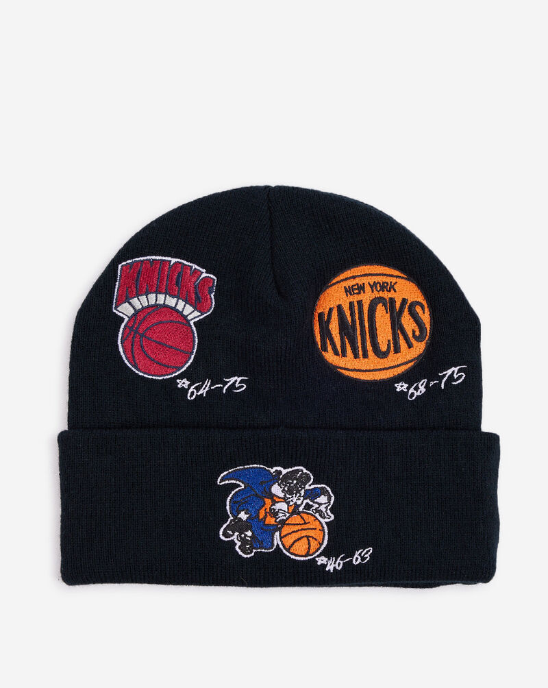 Mitchell & Ness New York Knicks Time Line Knit Beanie KTCFSH21036-NYKBLCK Black 1